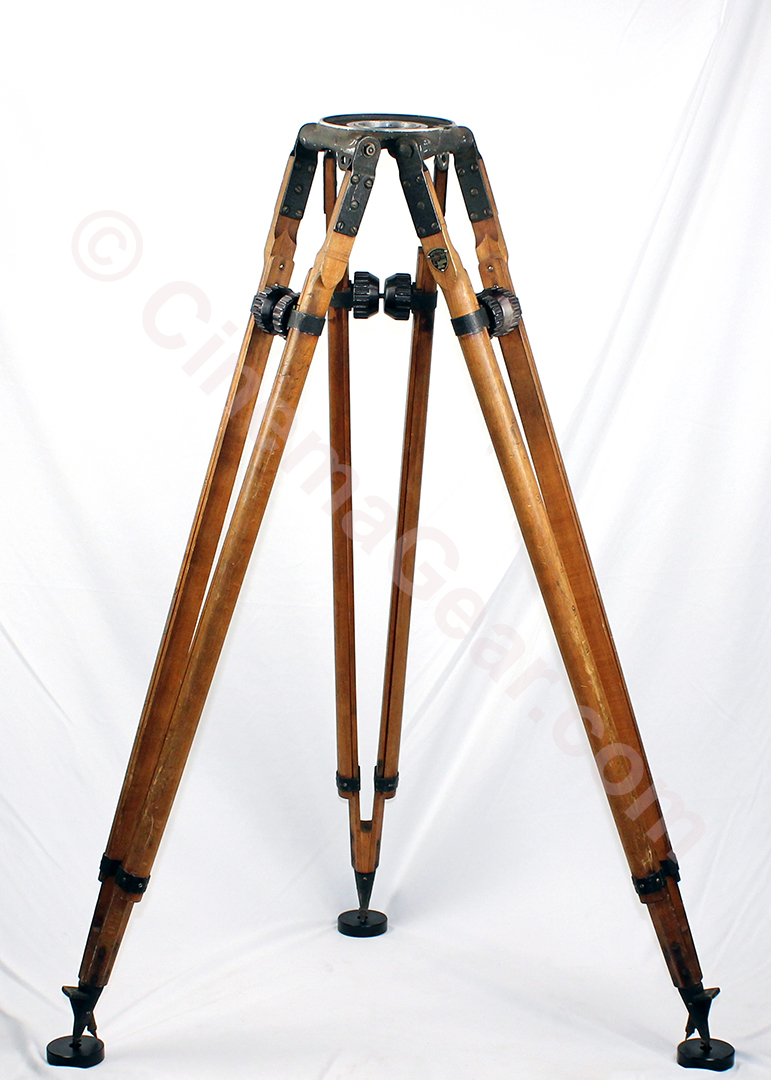 Mitchell Camera Company (Glendale) standard wooden tripod with Mitchell top