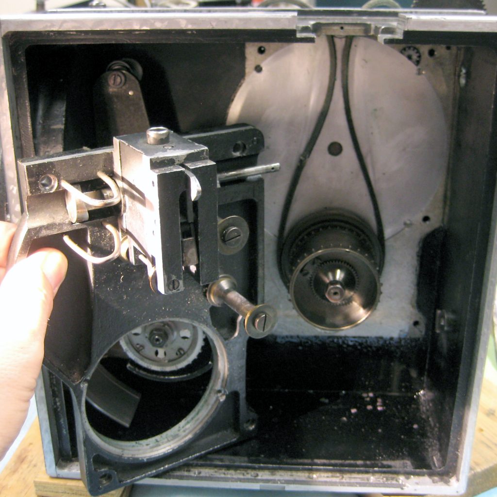 Repairing Technicolor no. 7 two-strip color camera