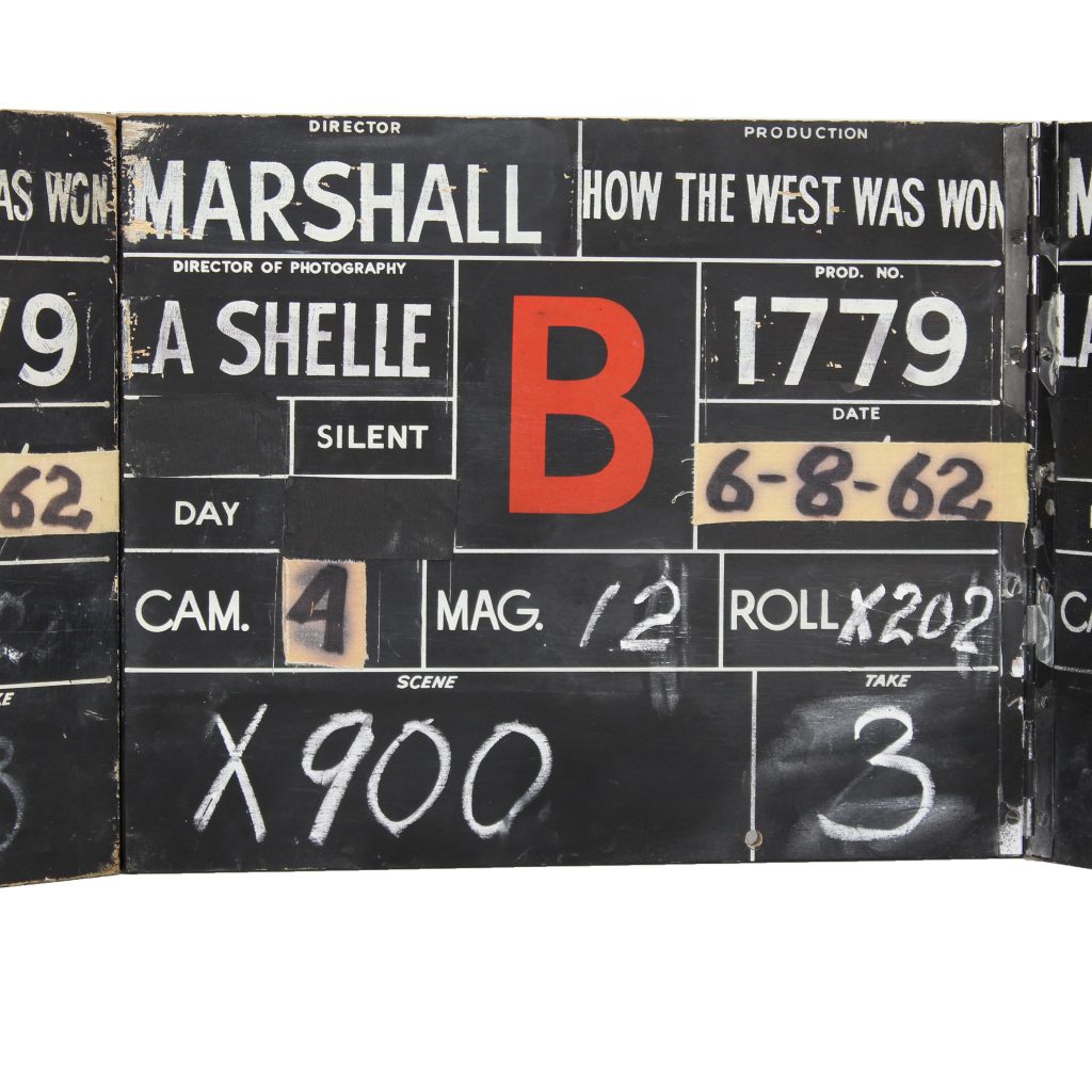 Production Slate from "How the West Was Won"