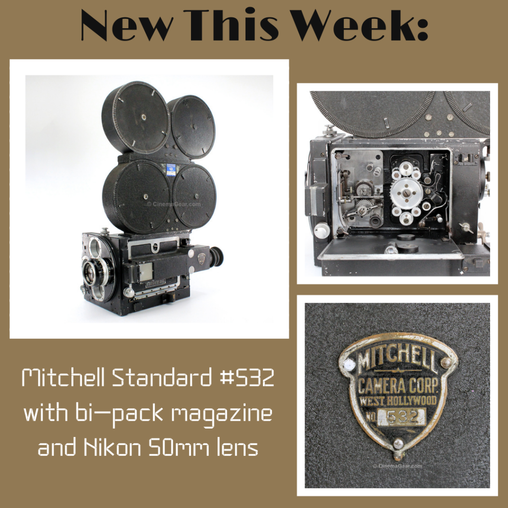 Mitchell Standard no. 532 with bi-pack magazine and Nikon lens