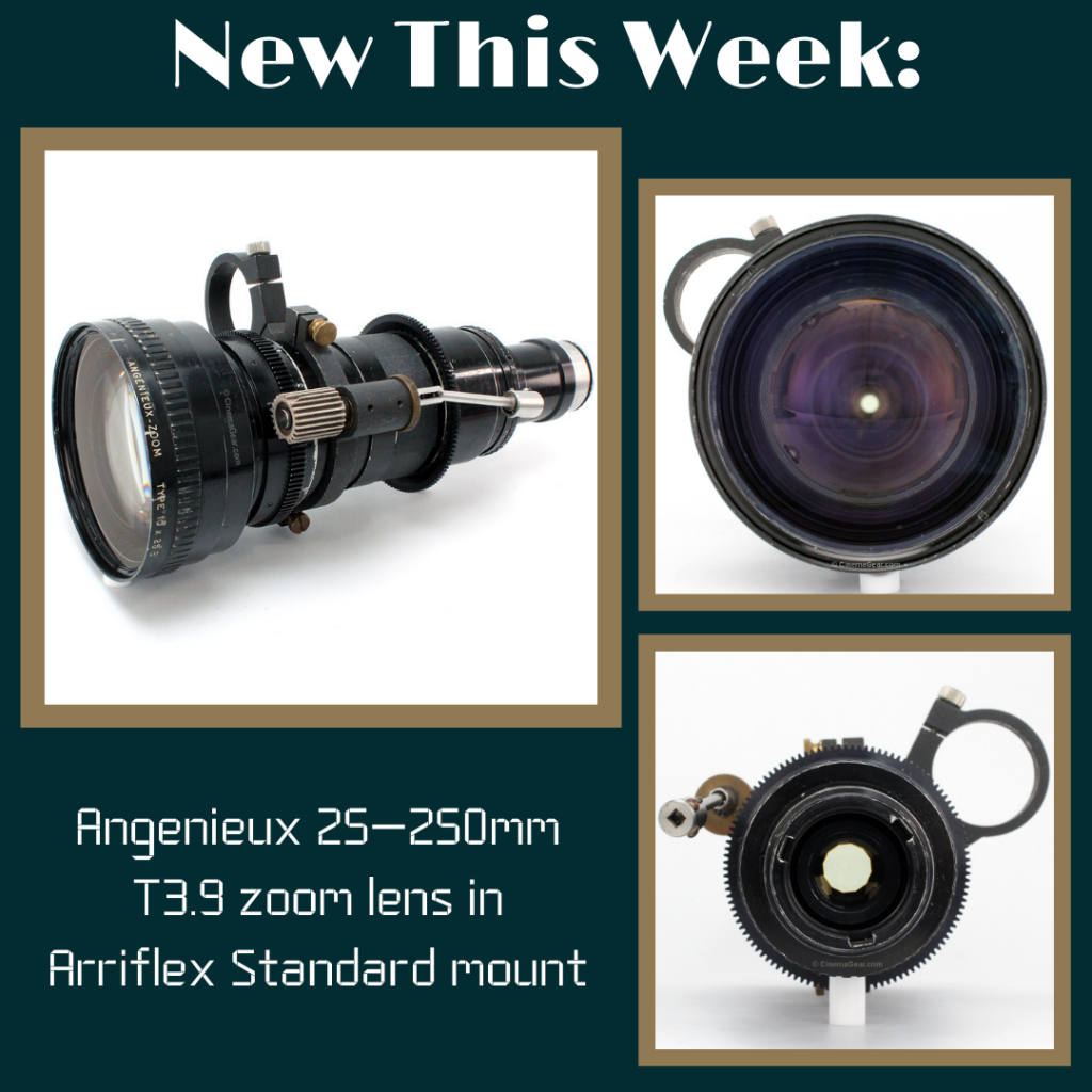New This Week: Angenieux 25-250mm T3.9 zoom lens in Arriflex Standard mount