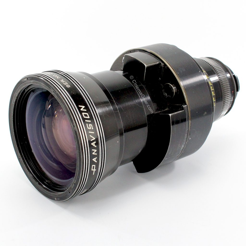 Panavision 20-120mm T3 zoom lens in Panavision mount with focus control and integrated zoom motor