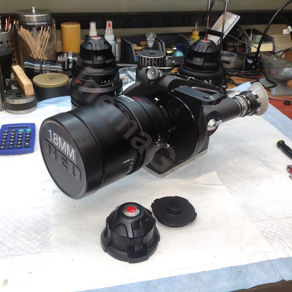 18mm RED Prime successfully mounted on an ARRI 2B with PL mount conversion.
