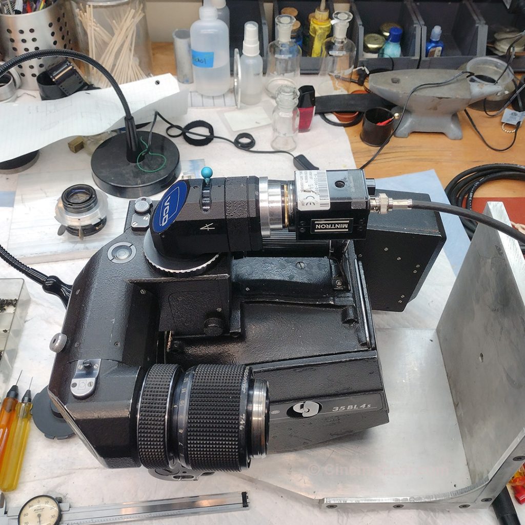 Repairing the video tap on the Arri 35 BL 4S