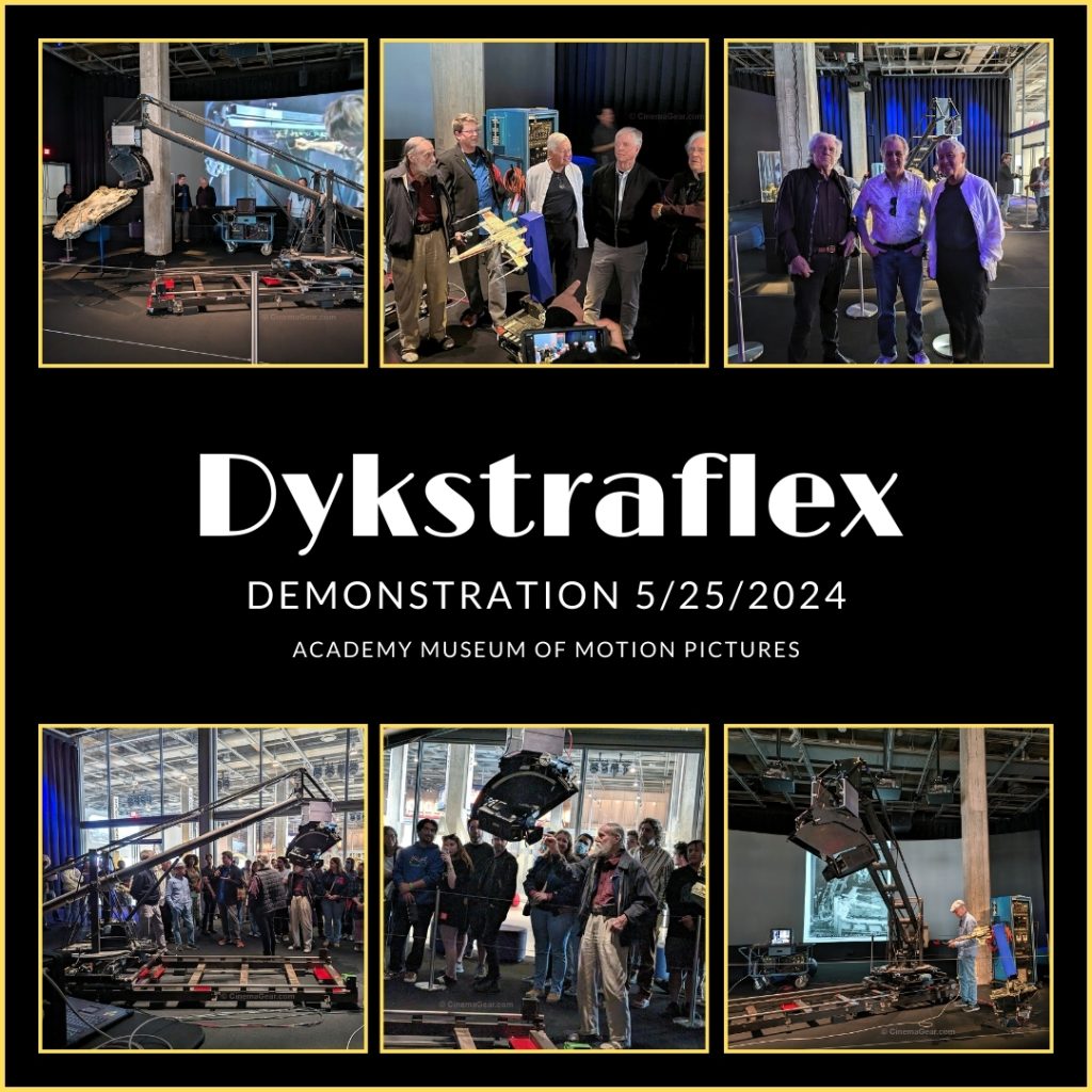 An overview of the demonstration and discussion of the Dykstraflex motion control camera system at the Academy Museum of Motion Pictures on May 25, 2024.