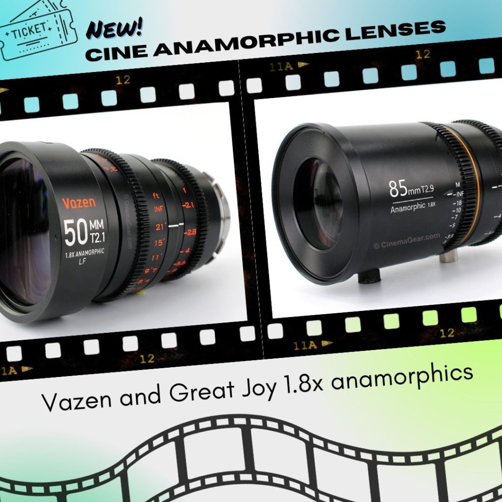 Vazen and Great Joy cine anamorphic lenses