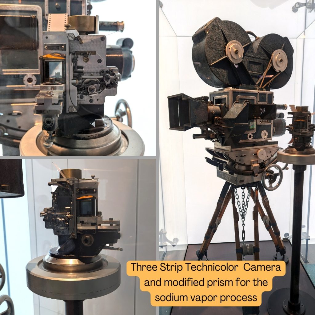 A three-strip Technicolor Camera with the modified prism for use in the sodium vapor process.