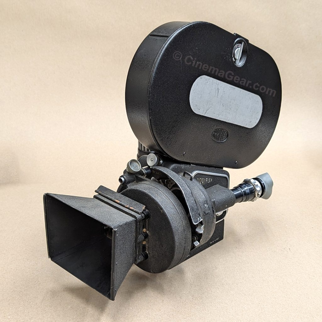 Arriflex 2B on a flatbase with variable speed motor