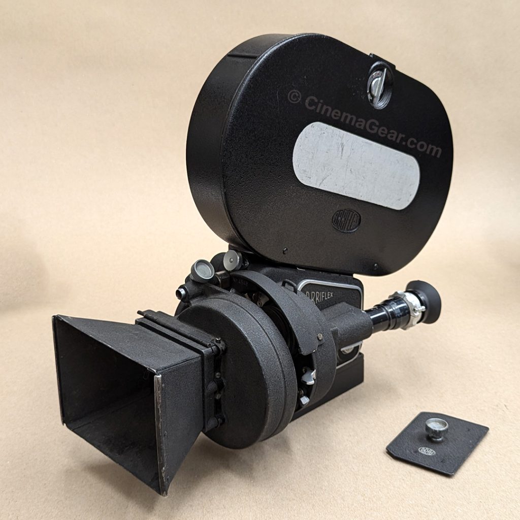 Arriflex 2B on a flatbase with variable speed motor