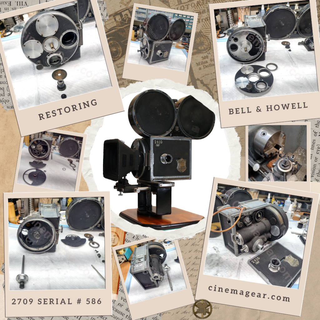 Restoring Bell and Howell 2709 35mm motion picture film camera, serial number 586