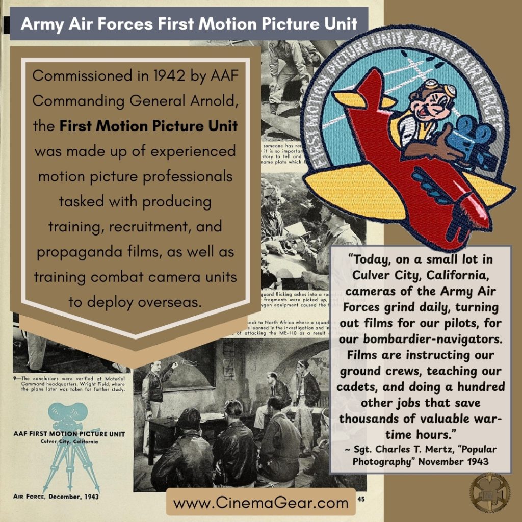 Mitchell NC camera, serial #239, out of the Army Air Forces First Motion Picture Unit (18th AAF Base Unit)