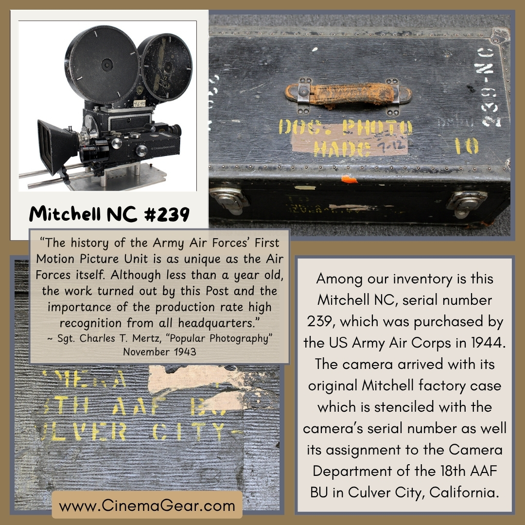 The First Motion Picture Unit and Mitchell NC #239 – CinemaGear — Blog