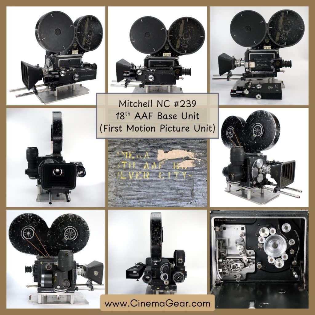 Mitchell NC camera, serial #239, out of the Army Air Forces First Motion Picture Unit (18th AAF Base Unit)