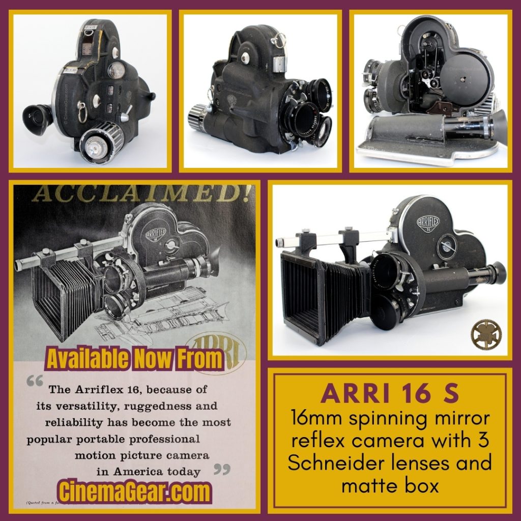 Arriflex 16 S 16mm spinning mirror reflex motion picture film camera