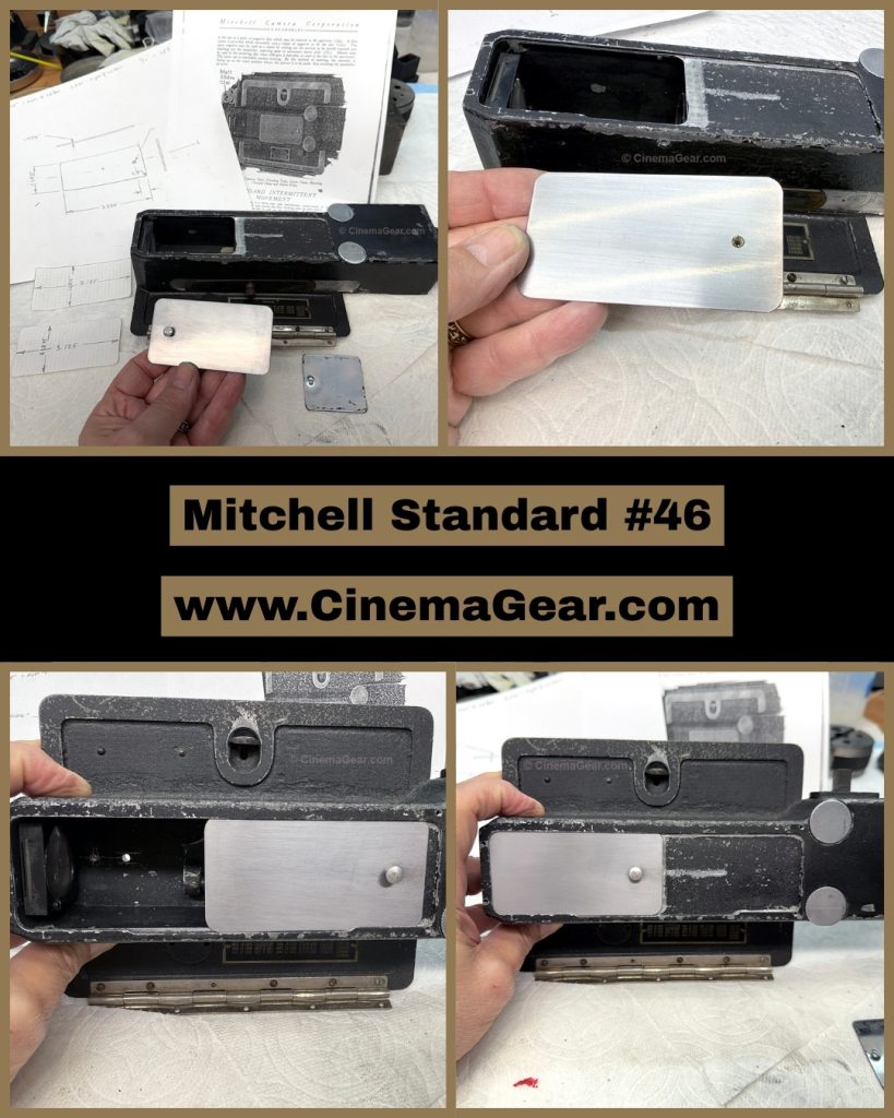 Restoring Mitchell Standard 46 - replacing the missing slider door that covers the ground glass and viewfinder optics