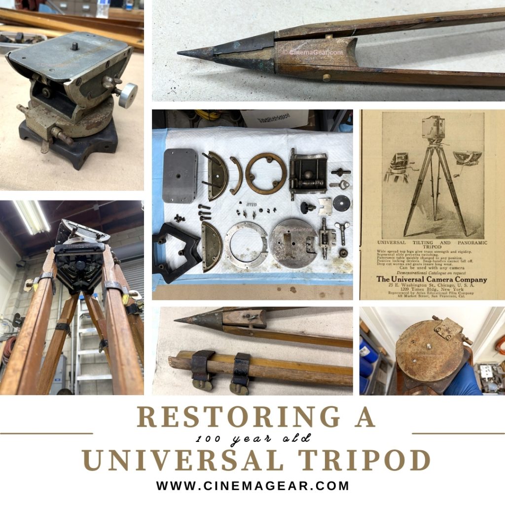 Restoring a Universal Camera Company tripod and pan tilt head