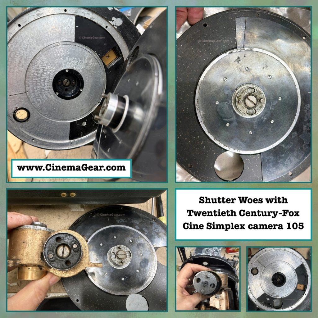 Continuing restoration of Twentieth Century-Fox Cine Simplex camera sn. 105