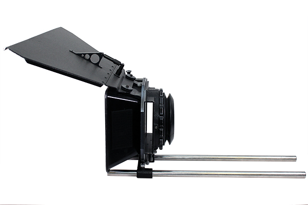 Arriflex 4in x 4in 2 stage swing away matte box with eyebrow