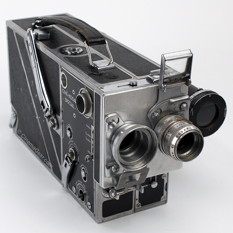 Cine Kodak Special 16mm vintage motion picture film camera with Kodak Anastigmat 25mm lens and viewfinder telescope