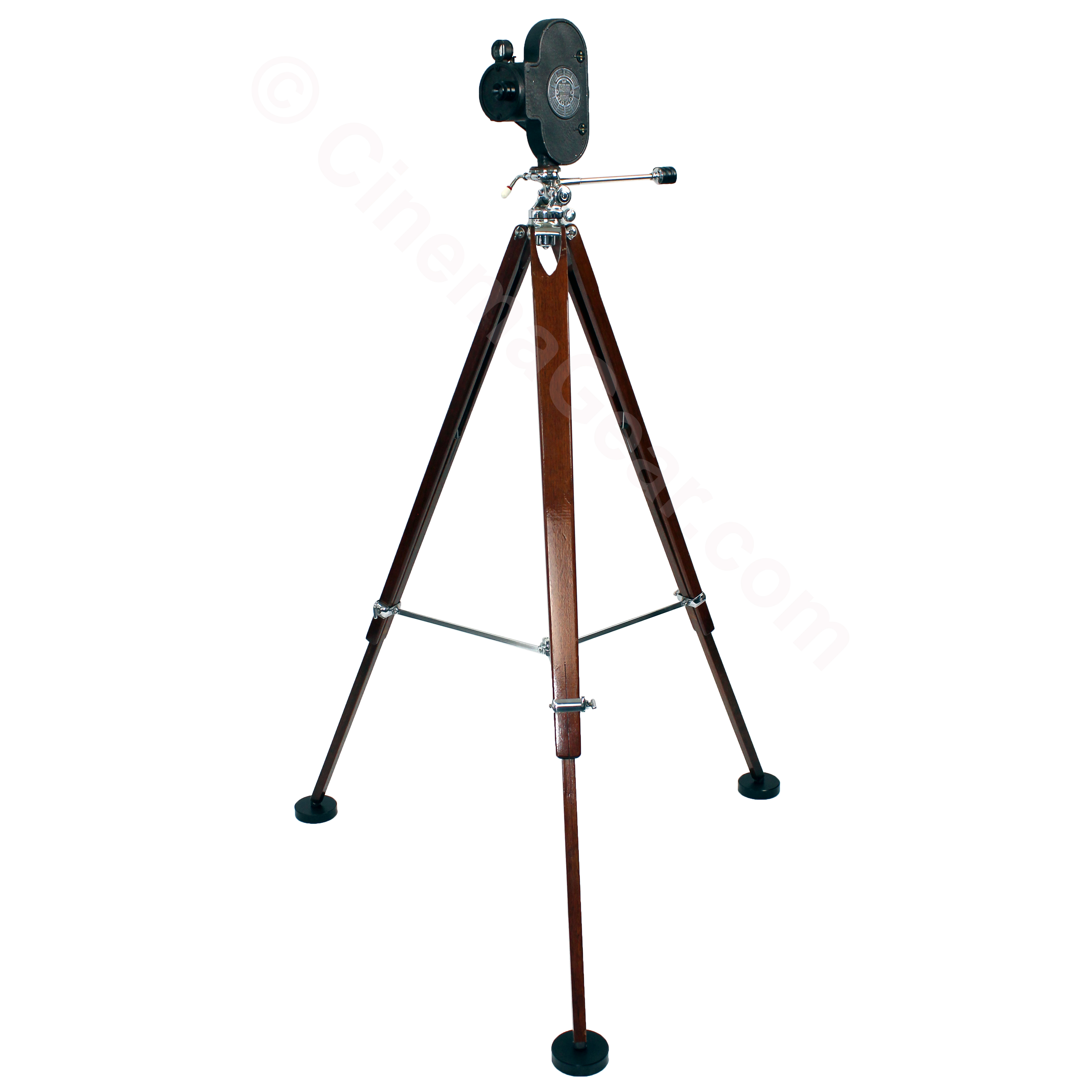 Victor Cine Camera Model 3 with Wooden Tripod