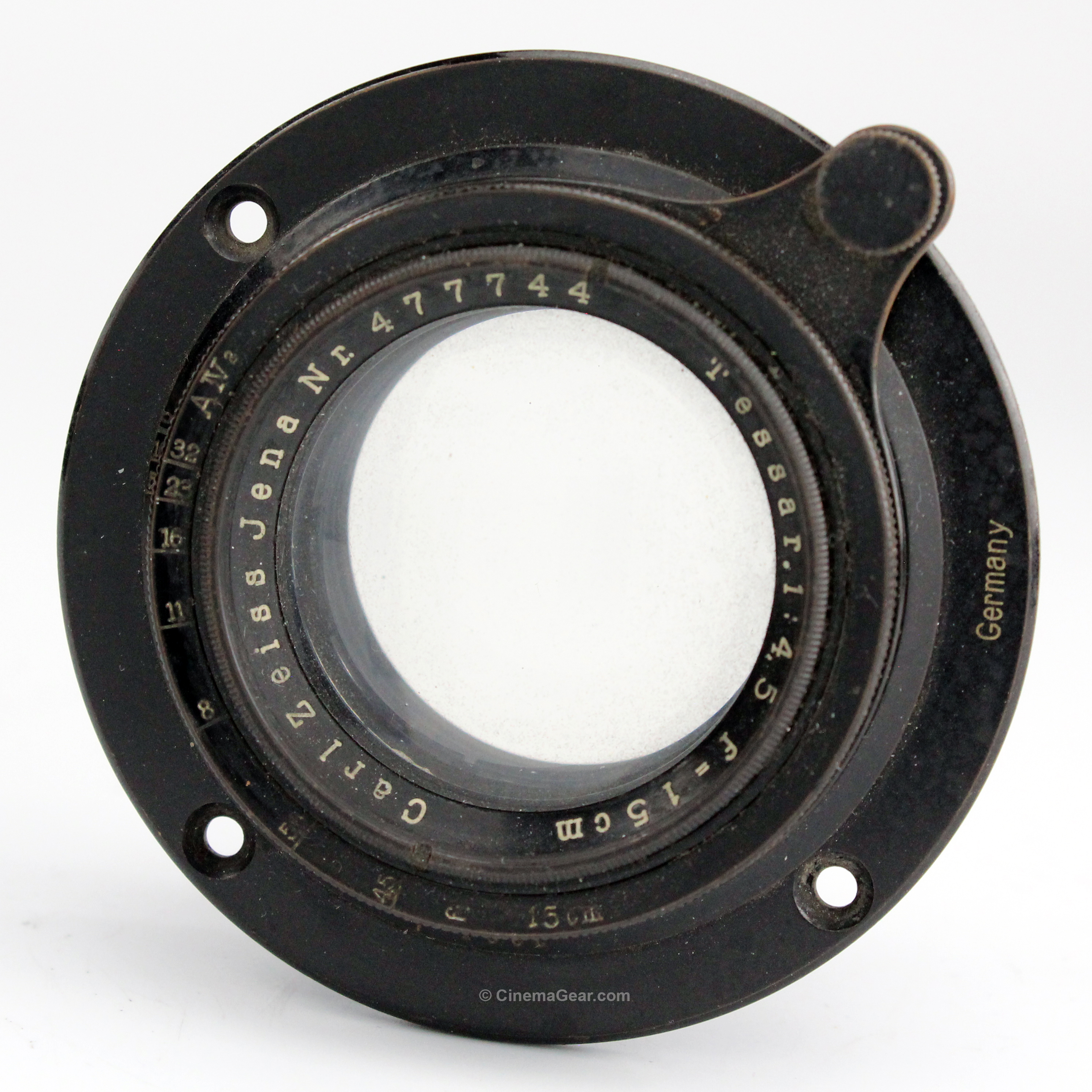 Zeiss Jena 15cm f4.5 lens with flange mount.