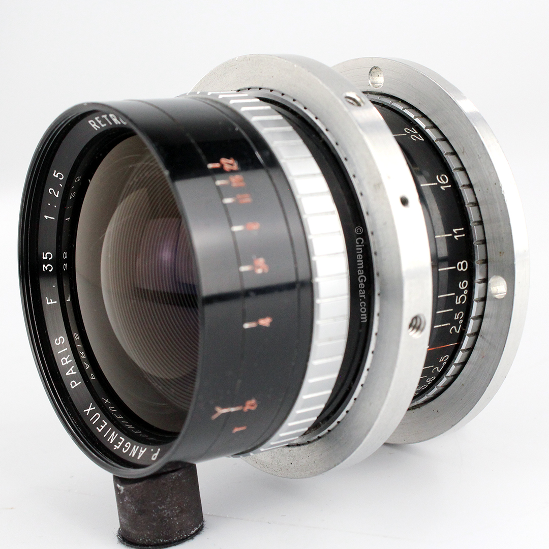 Angenieux 35mm T2.8 Retrofocus type R1 lens in Mitchell Standard mount.