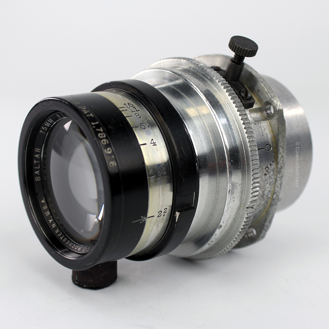 Bausch and Lomb Baltar 75mm f2.3 lens in Bell & Howell 2709 mount.