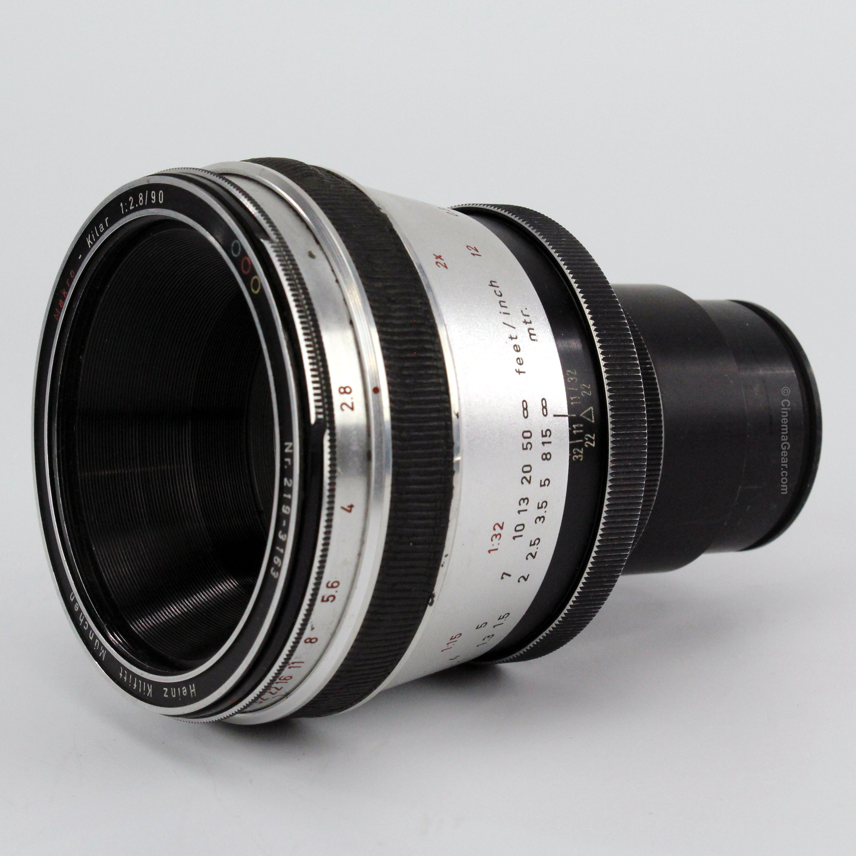 Heinz Kilfitt Munchen Macro Kilar 8-90mm T2.8 lens in Mitchell Standard mount