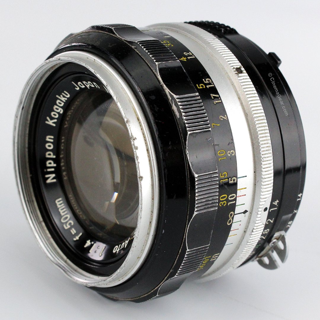Nikon Nikkor-S Auto 50mm f1.4 lens in Nikon mount.