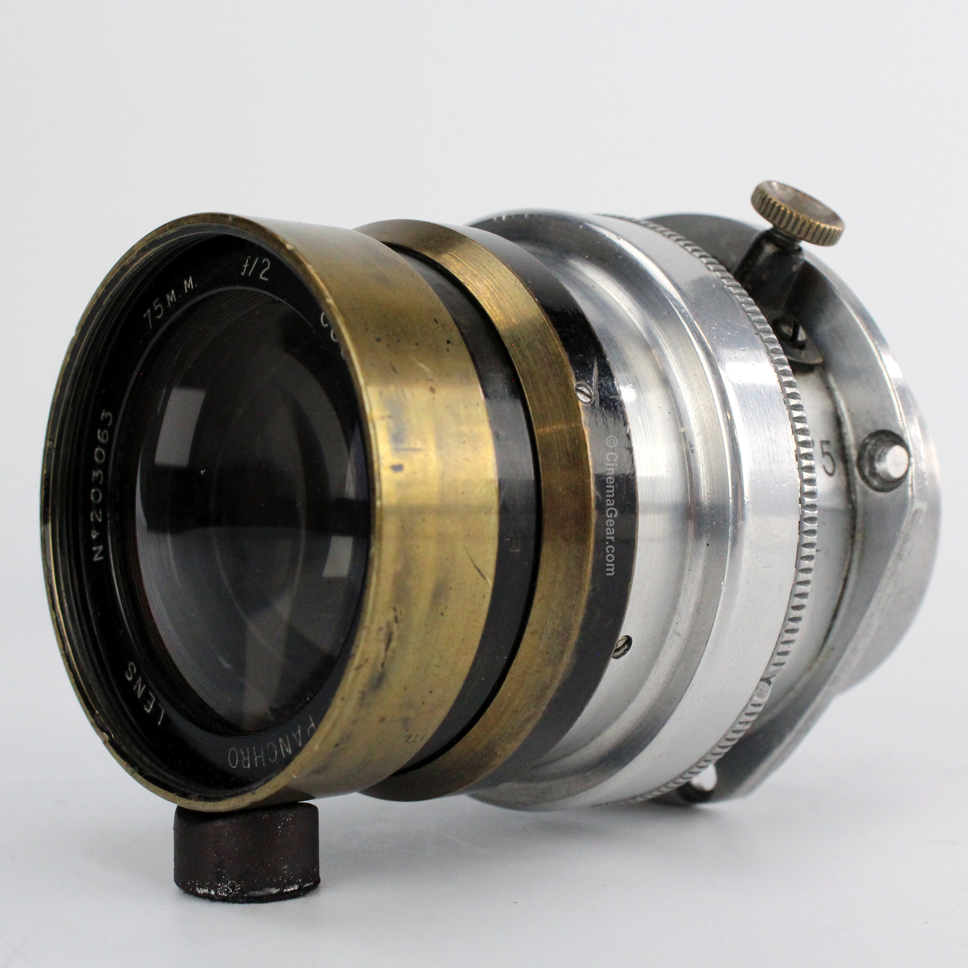 Cooke Speed Panchro 75mm f2 lens in Mitchell Standard mount.