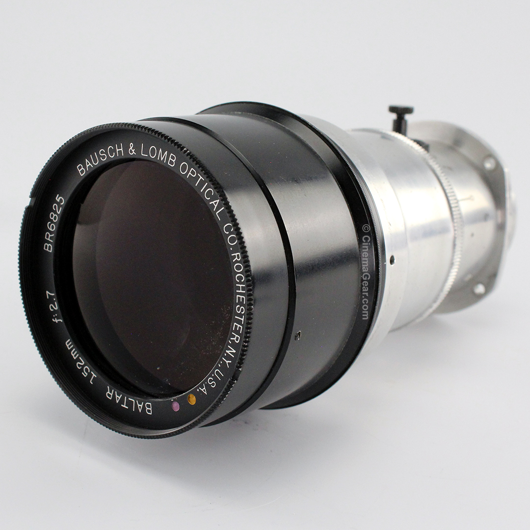 Bausch and Baltar 152mm f2.7 lens in Mitchell Standard mount.