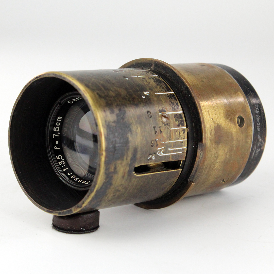 Zeiss Jena Tessar 7.5cm f3.5 lens in Parvo mount.