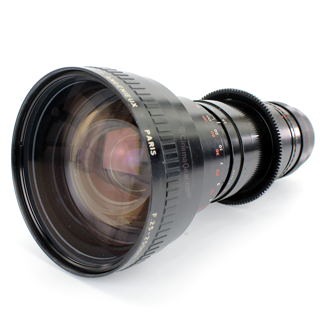 Angenieux 25-250mm T3.9 zoom lens in ARRI B mount with J4 zoom motor