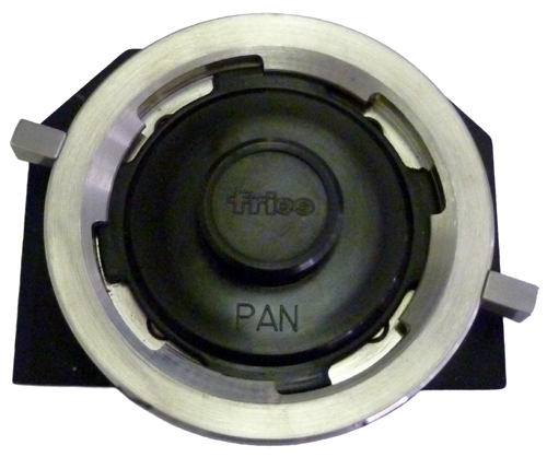 Panavision lens mount for Fries Mitchell 35R3 cameras.