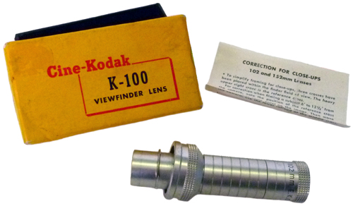 Cine Kodak K-100 102mm videfinder objective