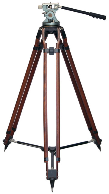 Peter Lisand wooden tripod with Pro Junior friction head